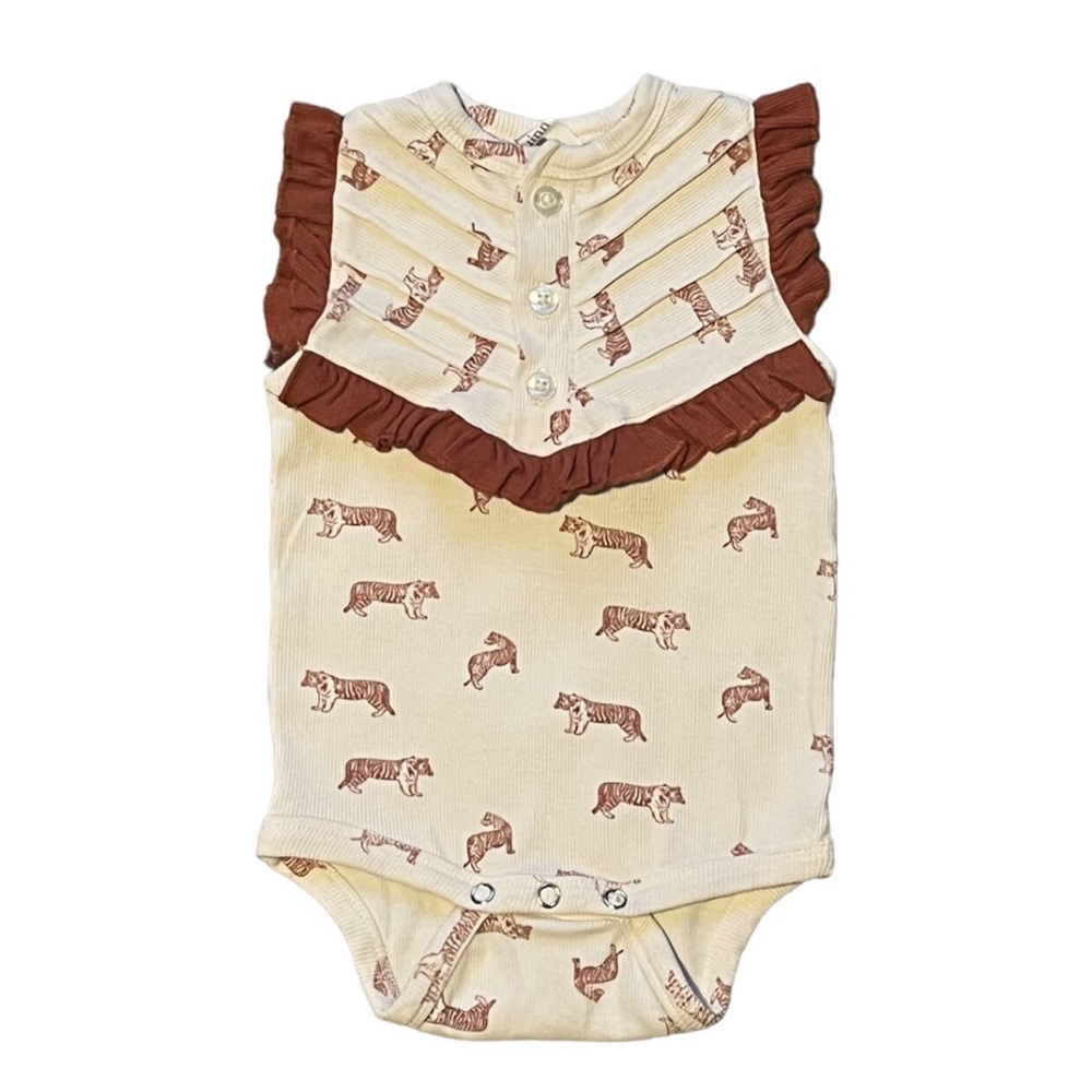 Girls 3-6M Tiger Tank top Onesie